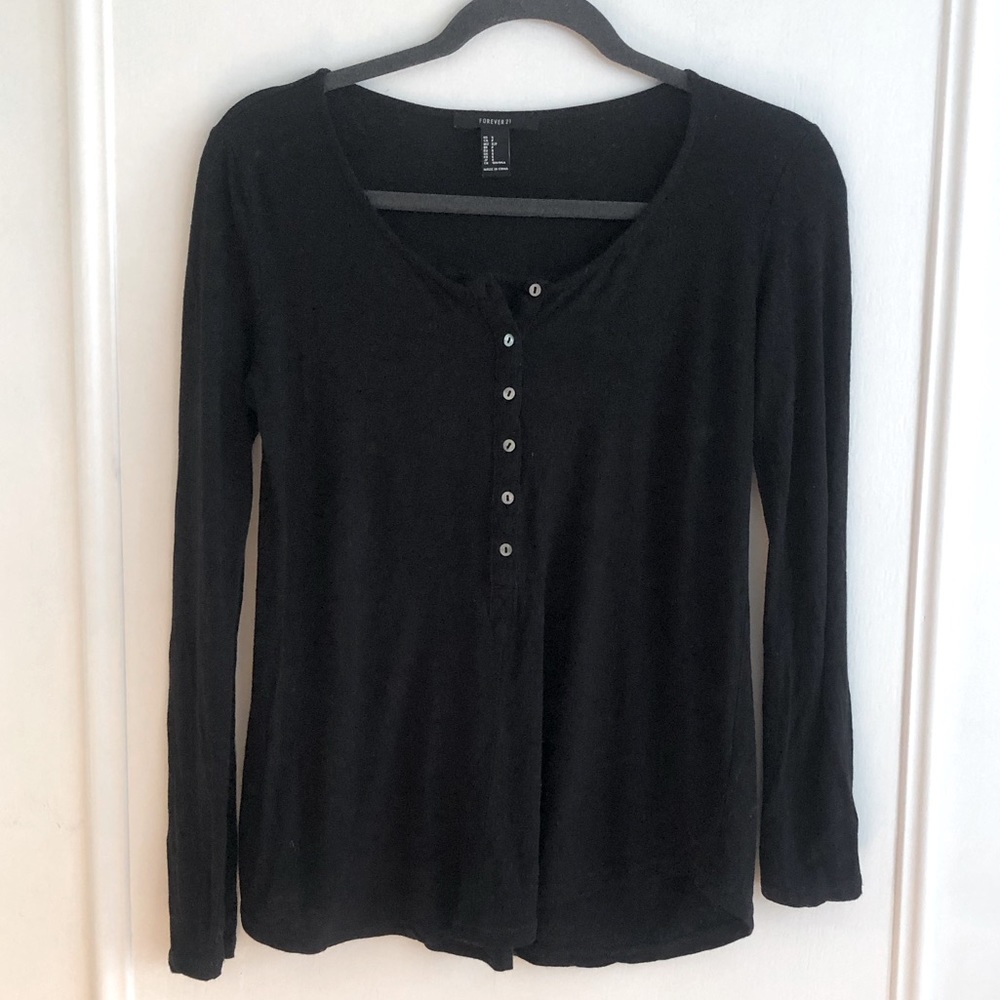 Forever 21 Long Sleeve Top with Buttons